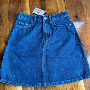 H&M Blue Mini A-Line Skirt Casual